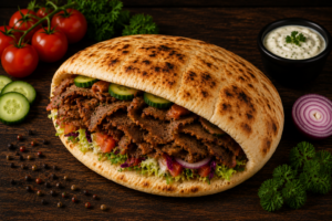Pitta vlees Groote